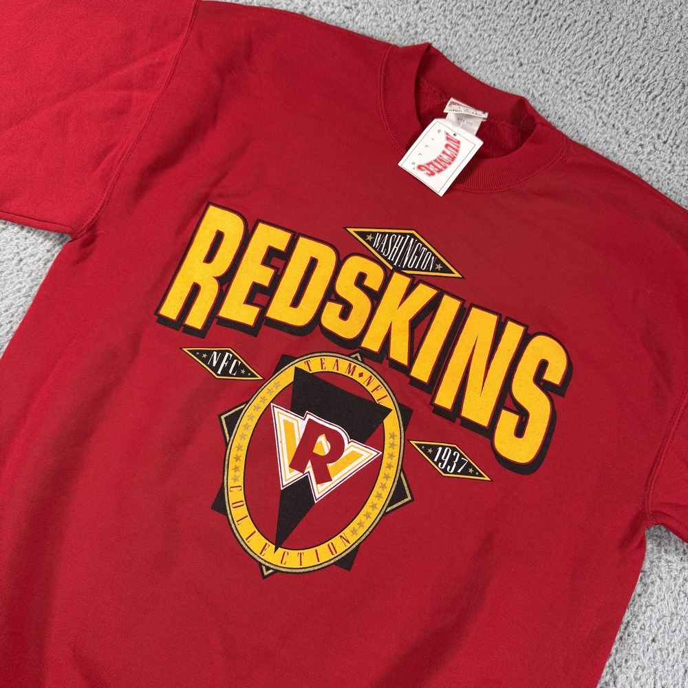 Vintage Washington Redskins Sweater Mens Large Red NFL Football‎ Crewneck 90s